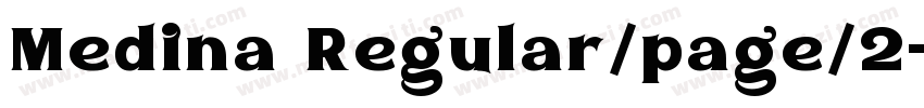 Medina Regular/page/2字体转换